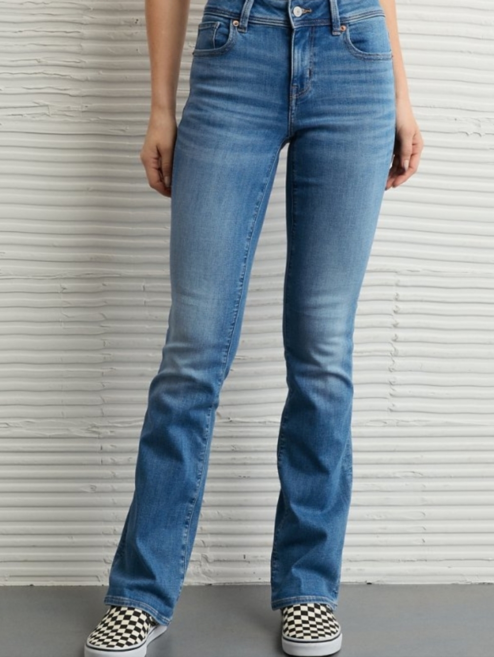 American Eagle Next Level Stretch Low Rise Kick Bootcut Jeans